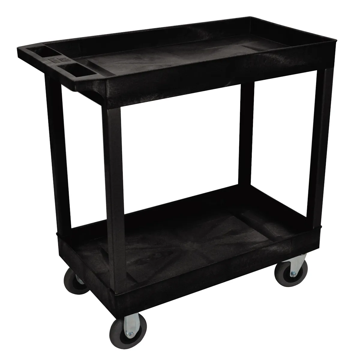 2SHELF CART SEMI PNUMTC CASTER