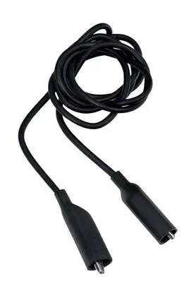 4FT BLACK LEAD STRAIGHT