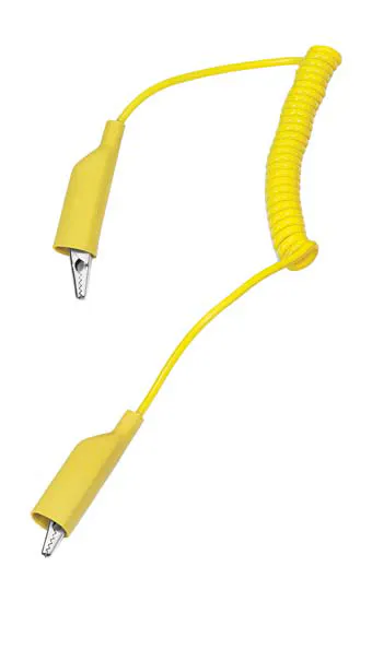 4FT YELLOW COILED LEAD