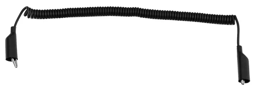 10FT BLACK COILED LEAD