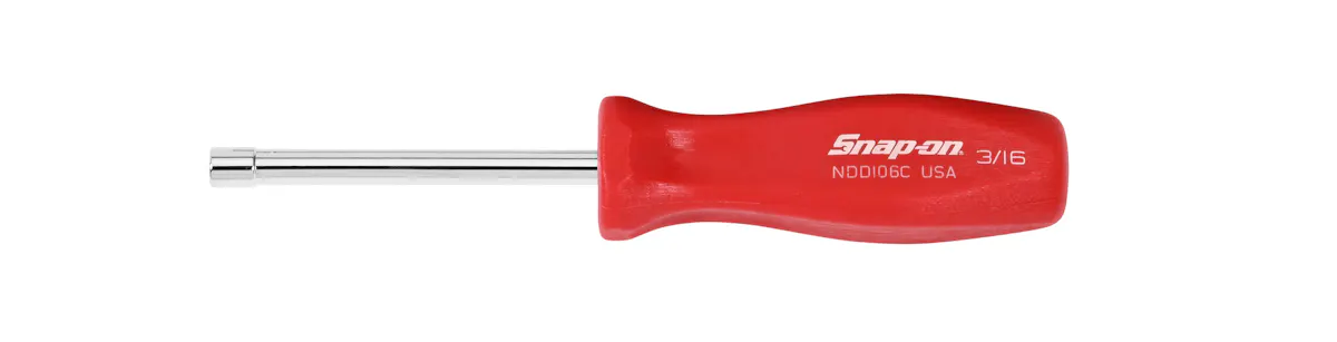 NUTDRIVER SAE 3/16IN RED
