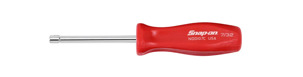 NUTDRIVER SAE 7/32IN RED