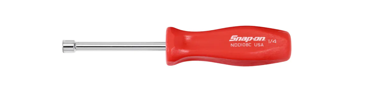 NUTDRIVER SAE 1/4IN RED