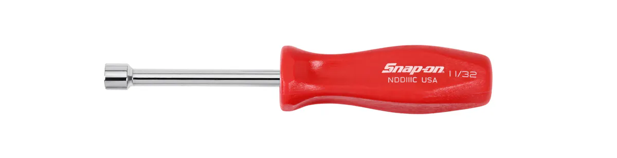 NUTDRIVER SAE 11/32IN RED