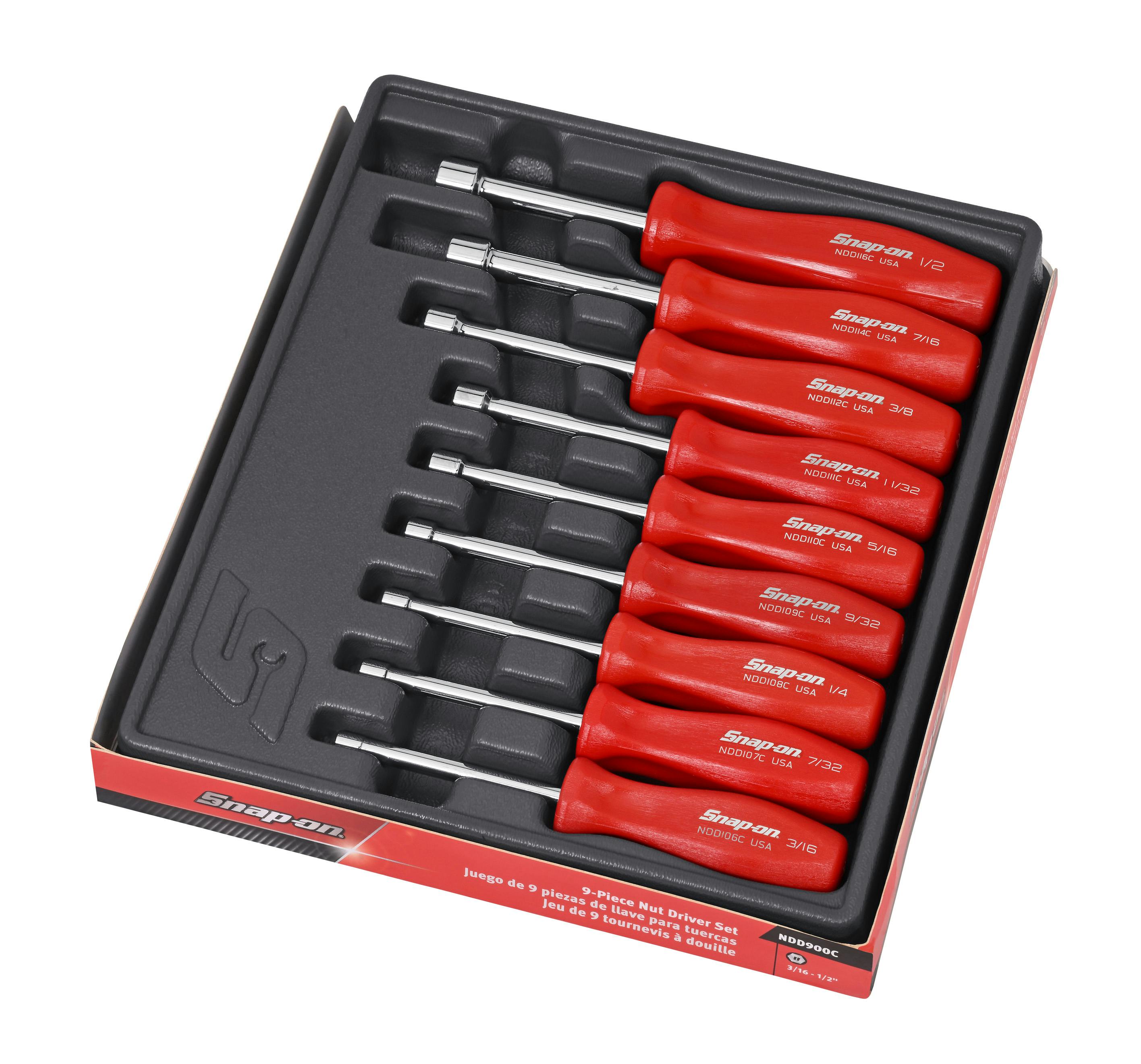 9 pc SAE Nut Driver Set (3/16-1/2
