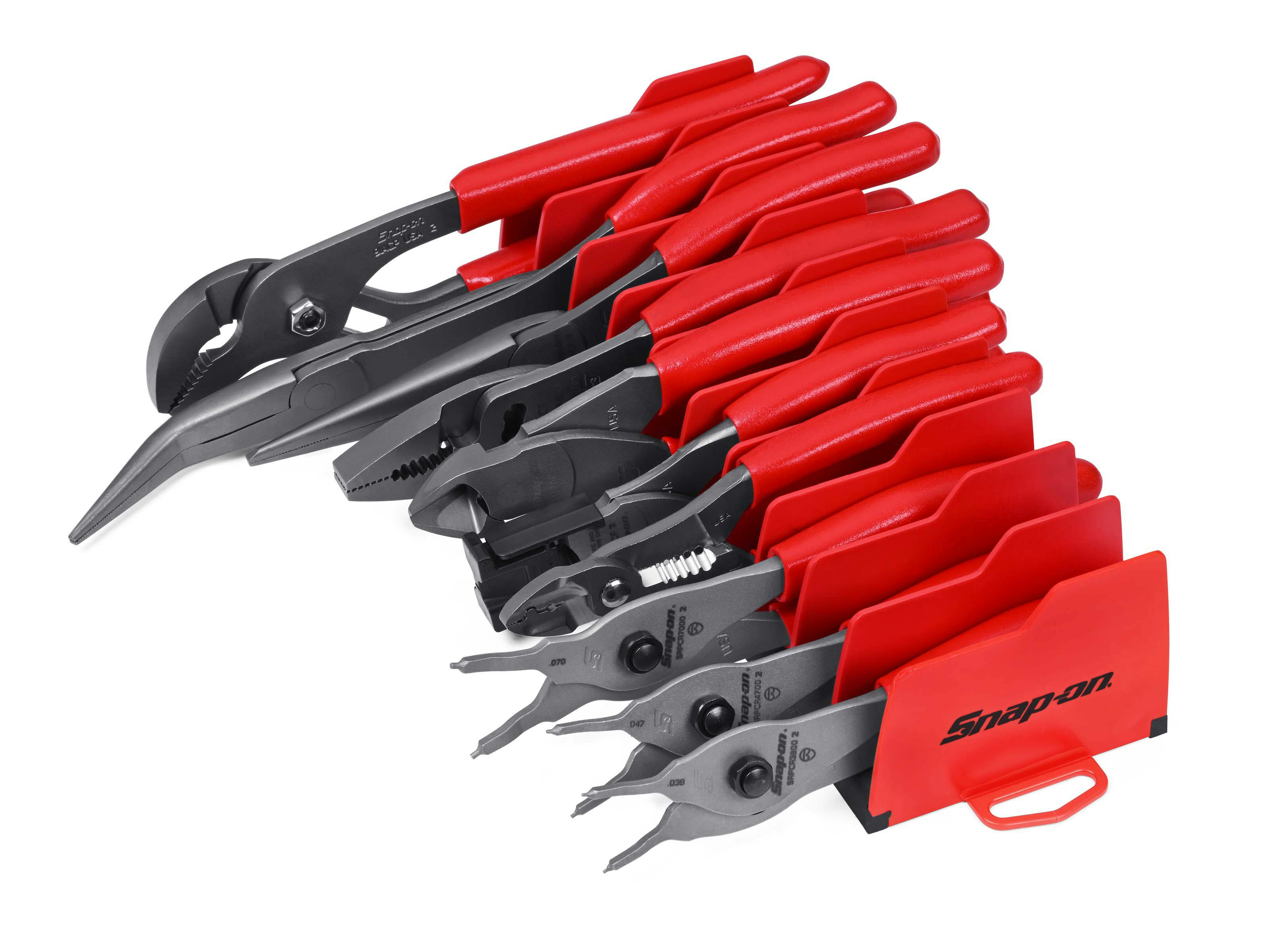 3 pc Talon Grip™ Slip-Joint Pliers Set (Red)