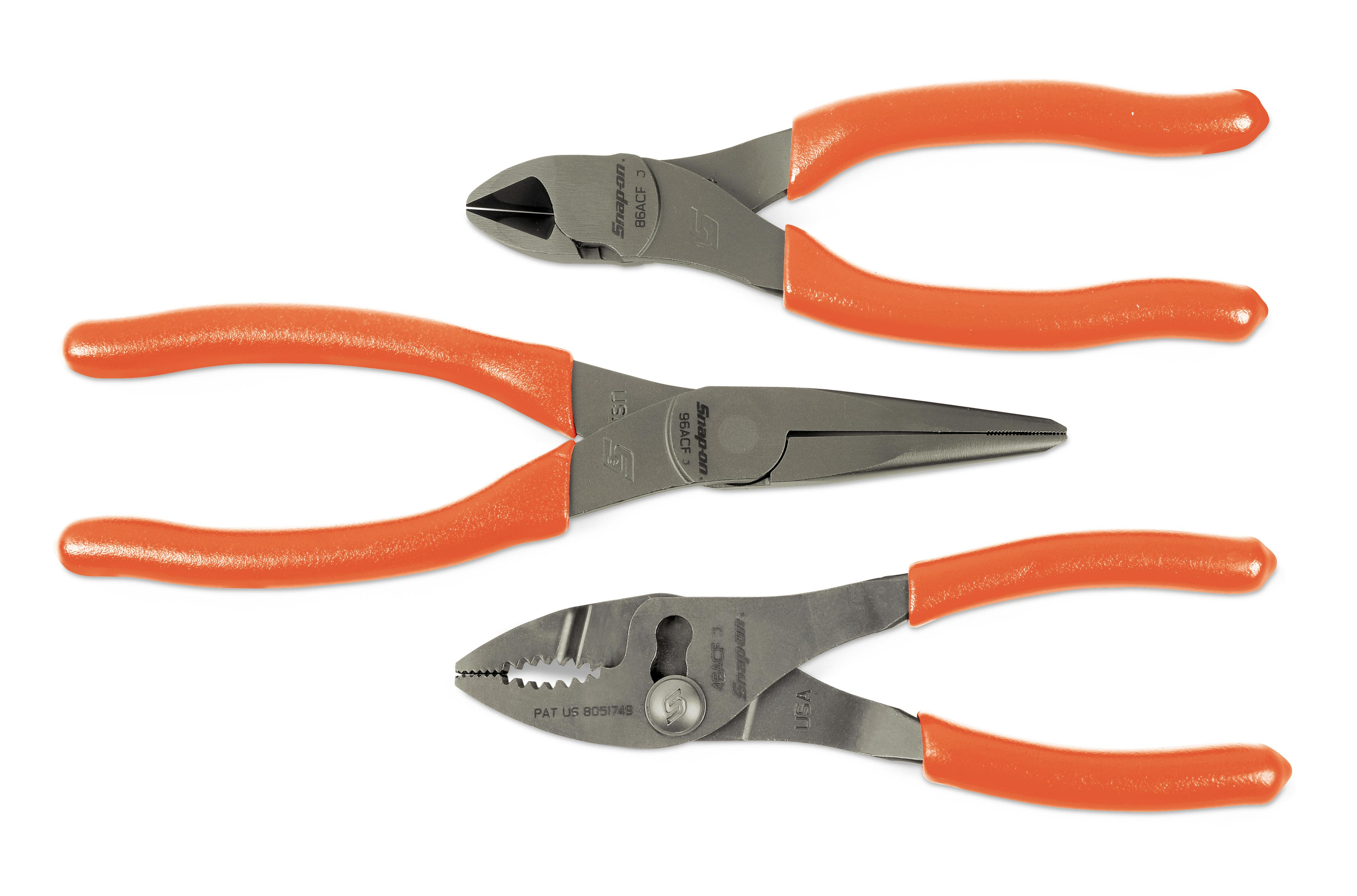 4 pc Pliers/Cutters Set (Orange), PL400BO