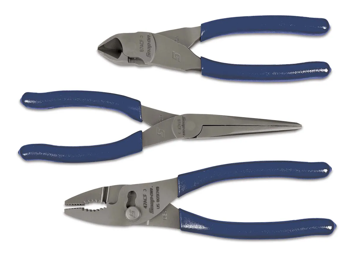 3PC PLIERS SET POWER BLUE