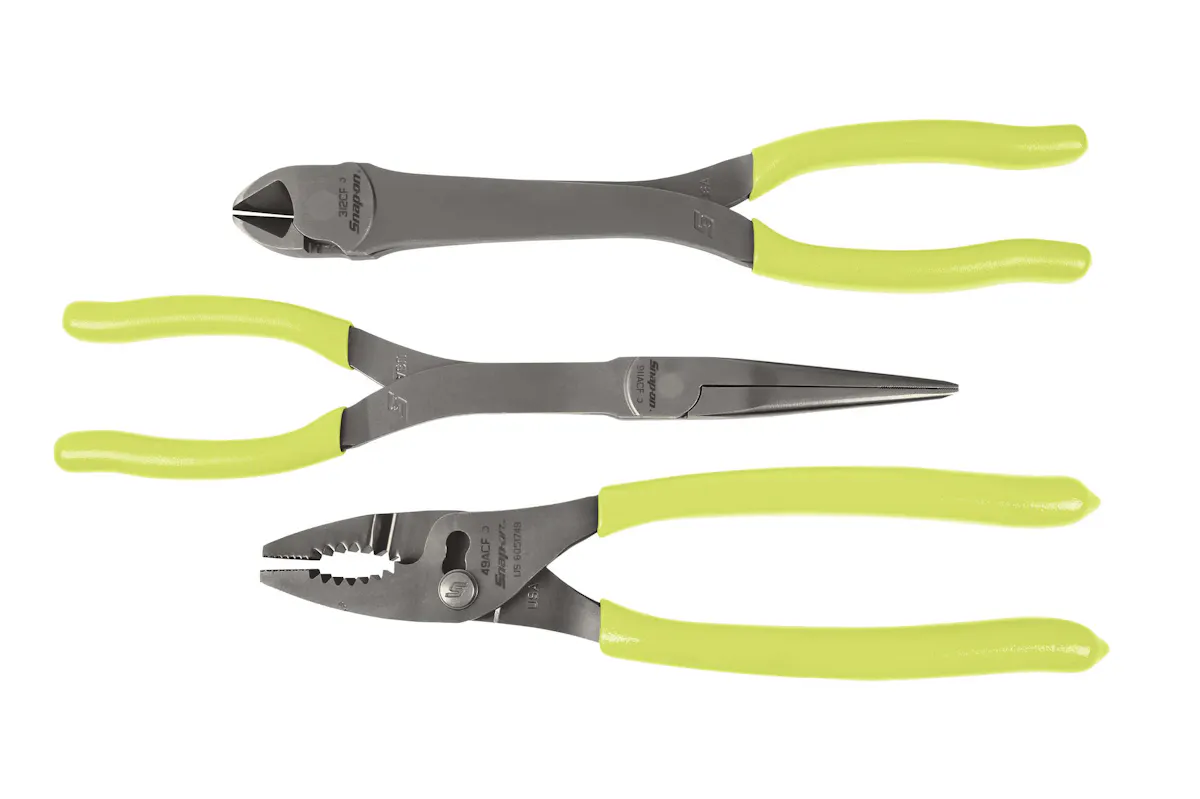 3PC HD PLIERS SET HI-VIZ