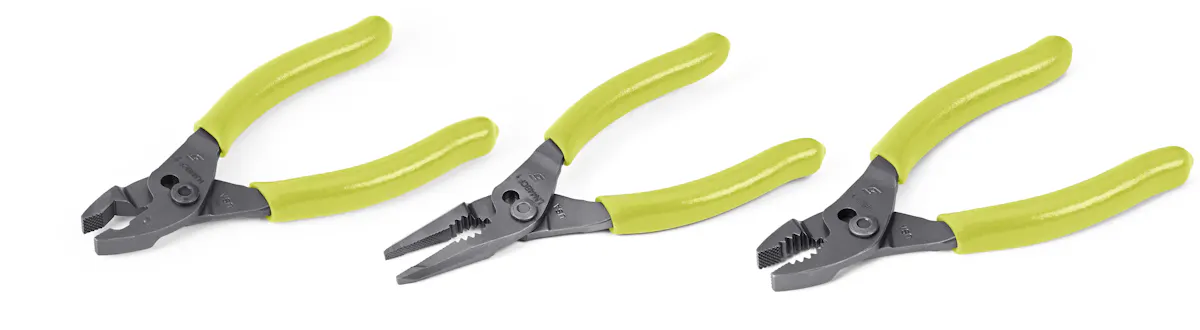 3PC 5  SLIPJOINT PLIER  HI VIS