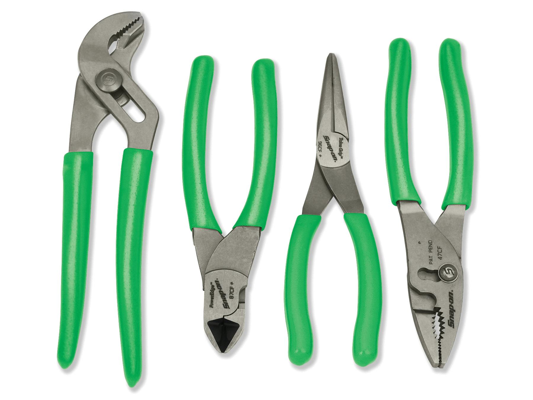 4 pc Pliers/Cutters Set (Green) | PL400BG | Snap-on Store