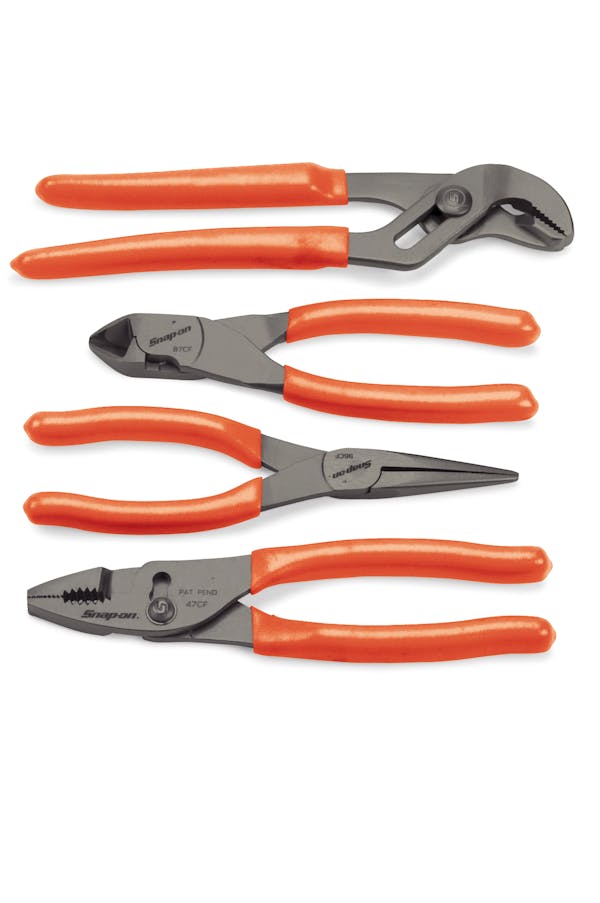 4 pc Pliers/Cutters Set (Orange), PL400BO