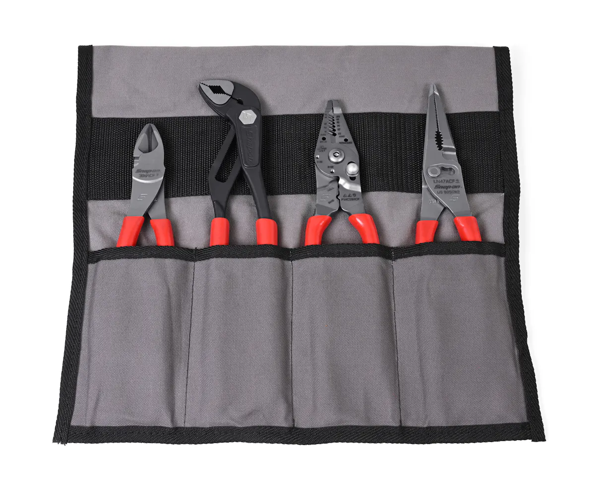 4PC PLIER TOGO W KIT BAG RED