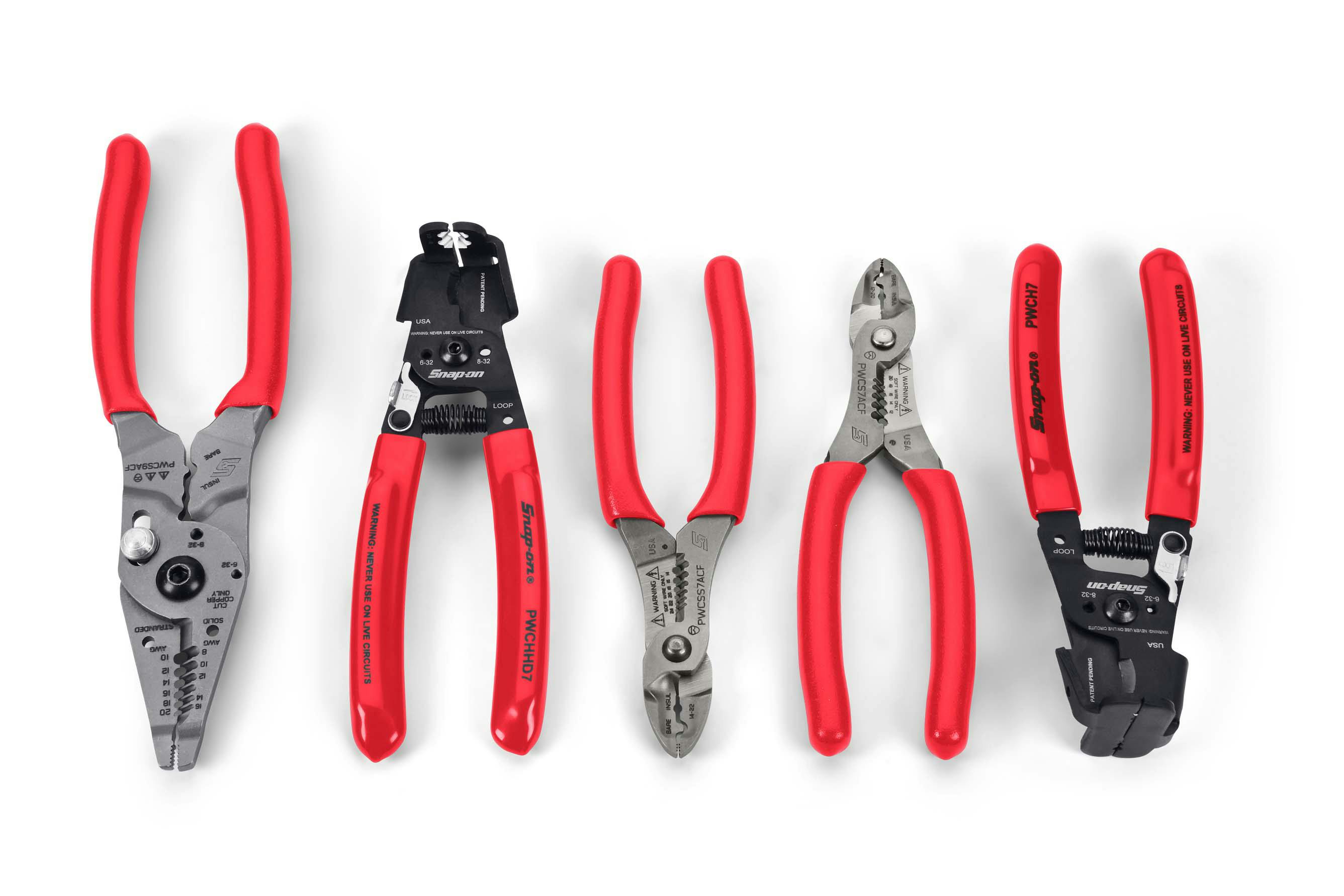 5 pc Essential Wire Stripper Set (Red) | PL5ESWIRESTRIP