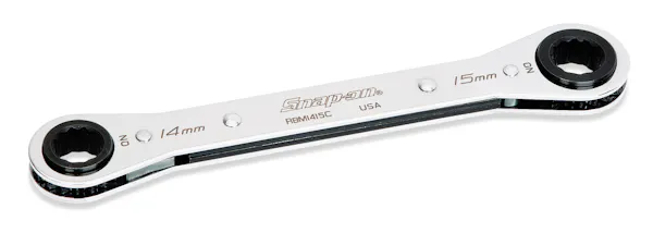 17–19 mm 12-Point Metric 0° Offset Ratcheting Box Wrench Snap-on S型ボックスレンチ 17-19