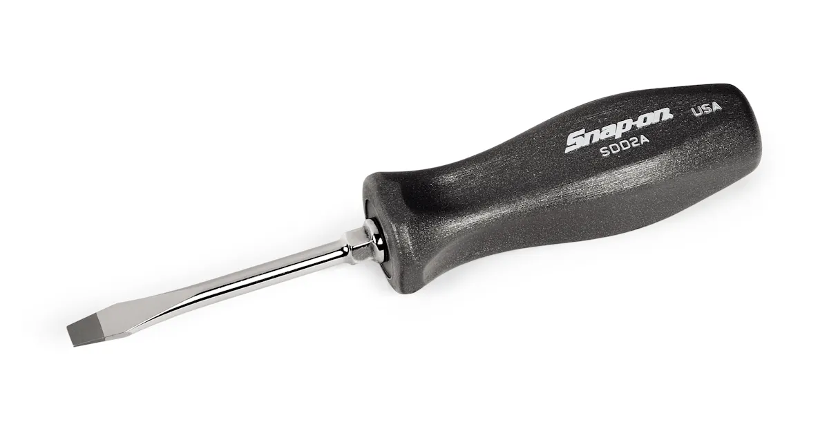 SCRW DRVR FLAT 3IN DK TITANIUM