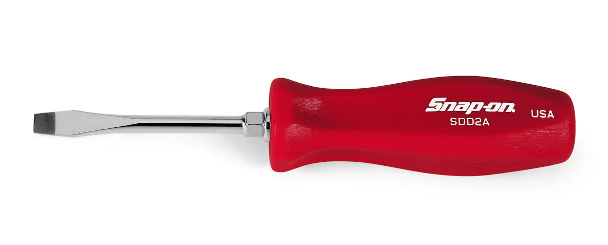 SCREWDRIVER FLAT 3IN RED