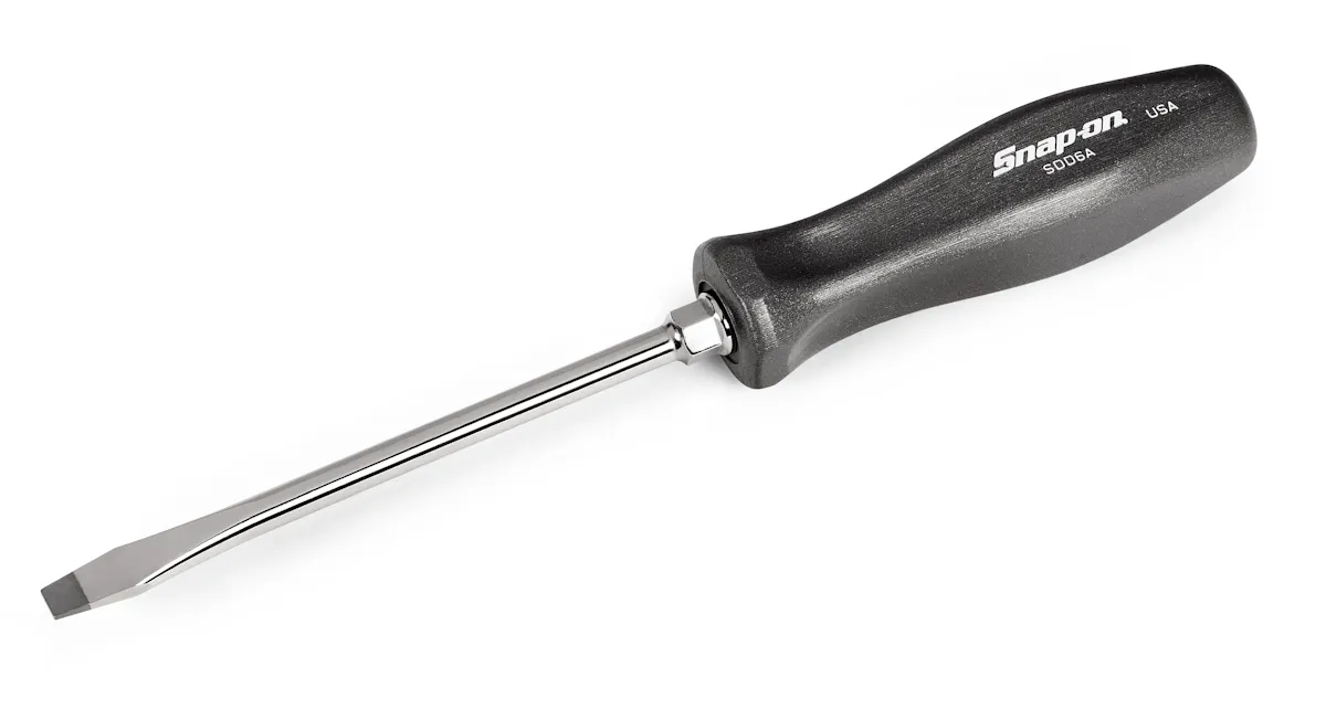 SCRW DRVR FLAT 6IN DK TITANIUM