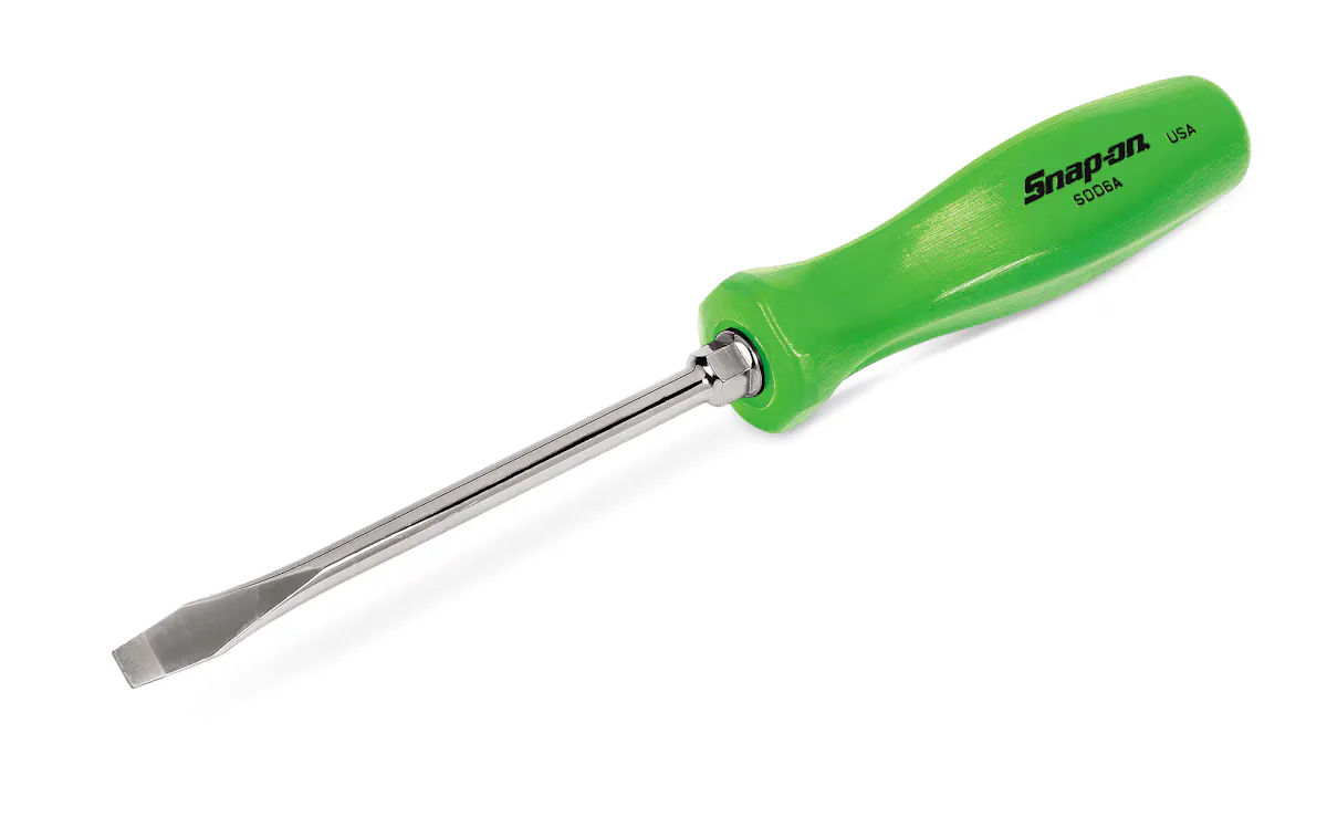 SCREWDRIVER FLAT 6IN GREEN