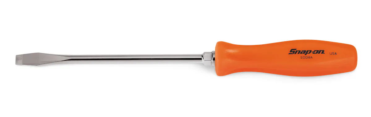 SCREWDRIVER FLAT 8IN ORG