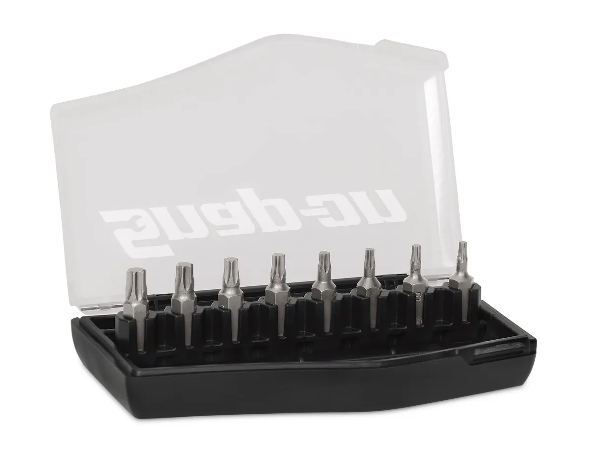8PC TORX BLK CASE SD BIT SET