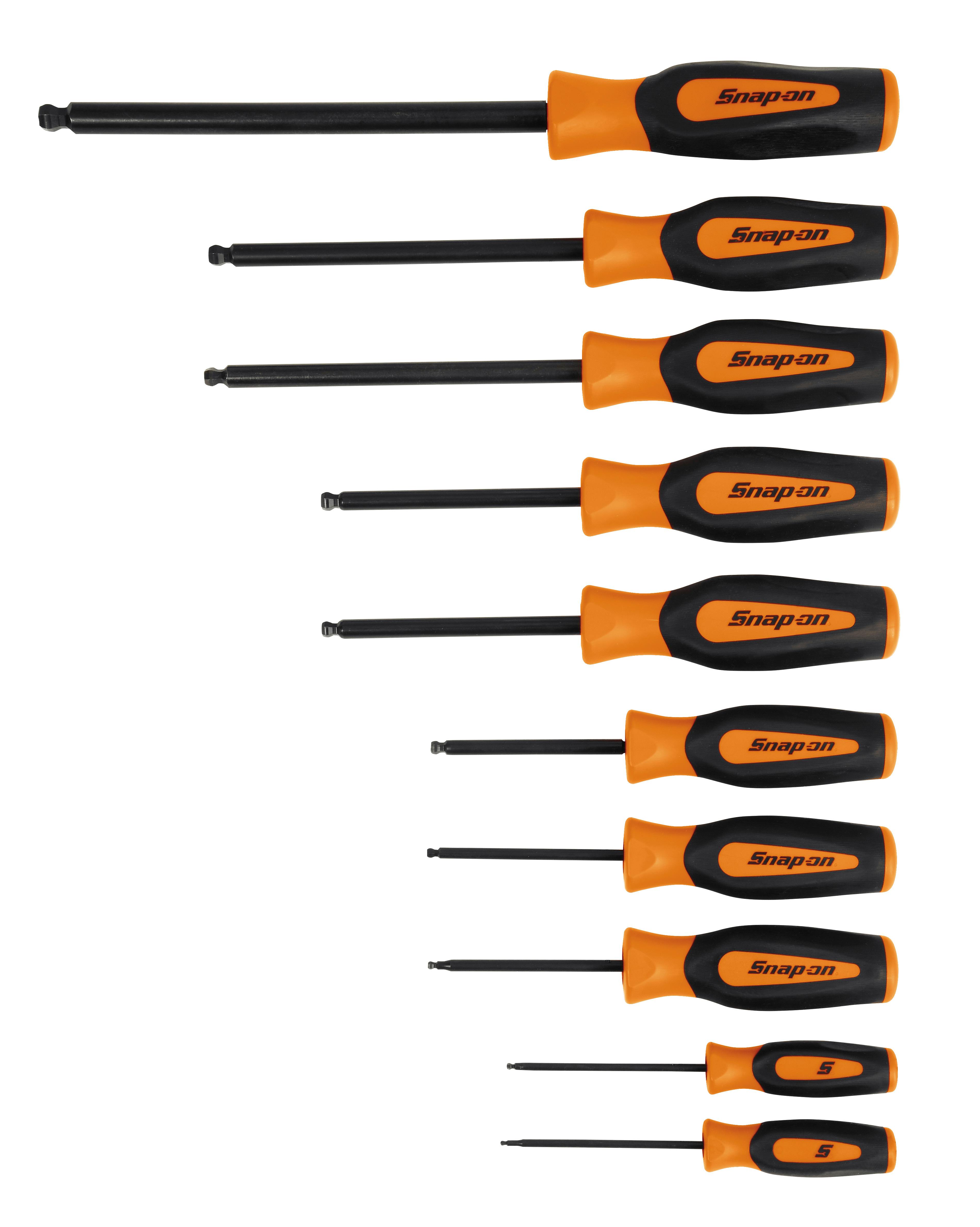 Ball Hex 10 mm Instinct® Soft Grip Screwdriver (Orange) - Snap-on 