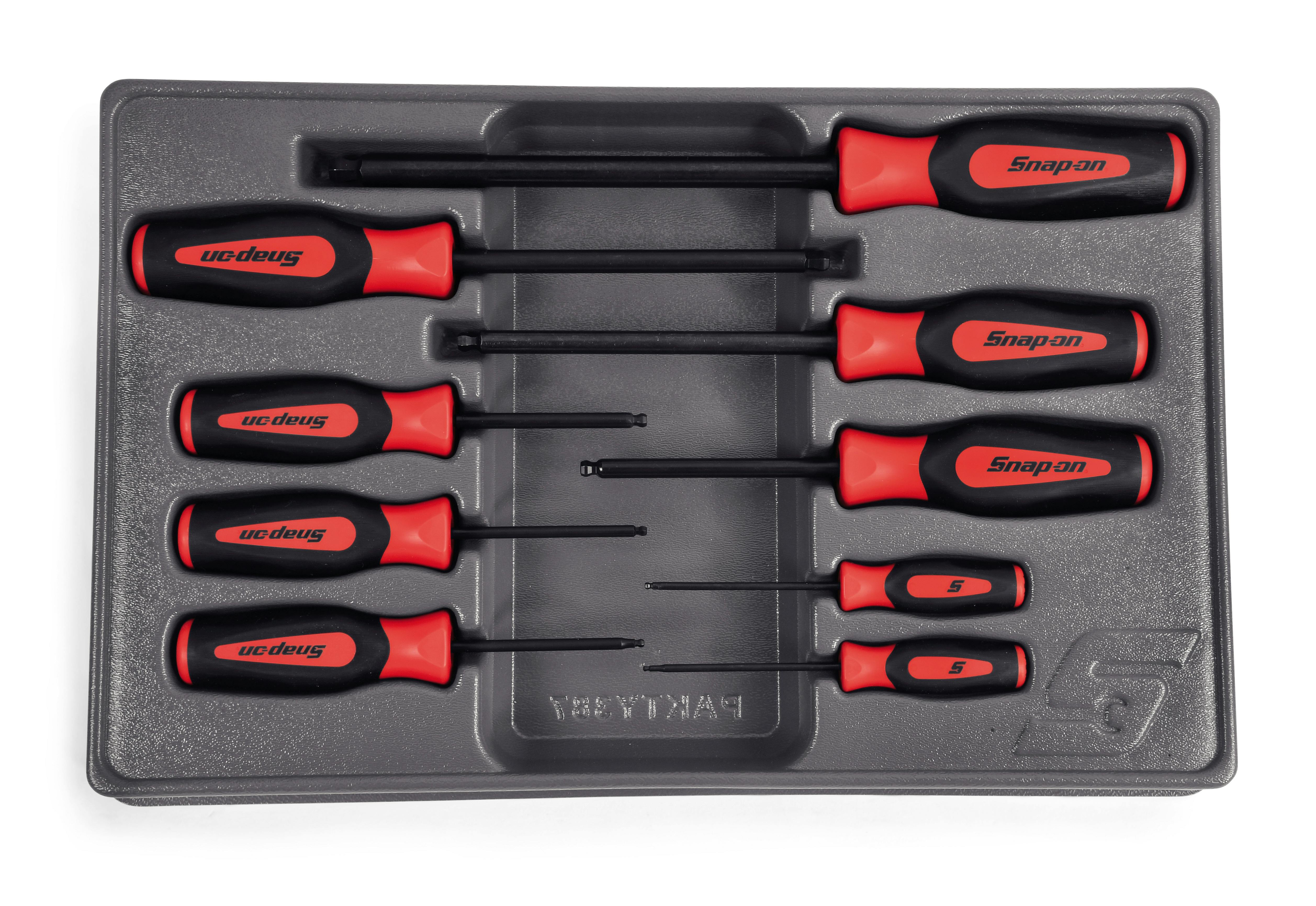 9 pc Ball Hex Metric Instinct® Screwdriver Set (2-10 mm
