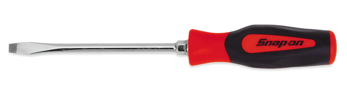 Flat Tip Instinct® Soft Grip Standard Screwdriver (Red), 3-15/16