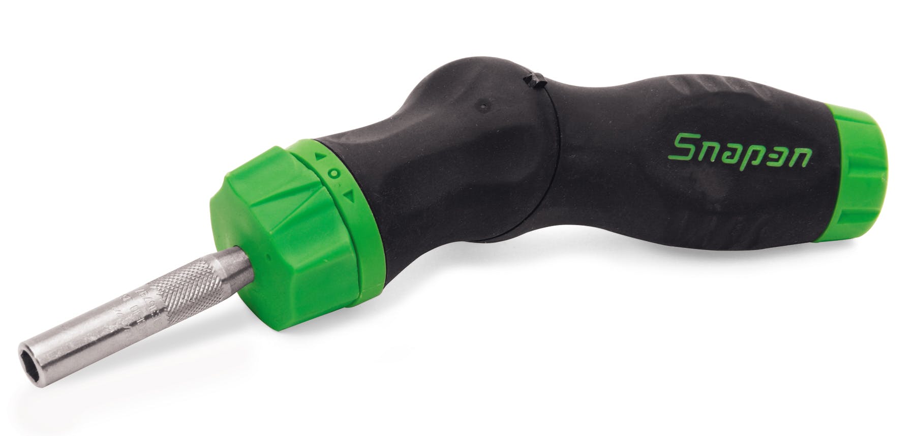 Ratcheting Five-Position Soft Grip Screwdriver (Green)