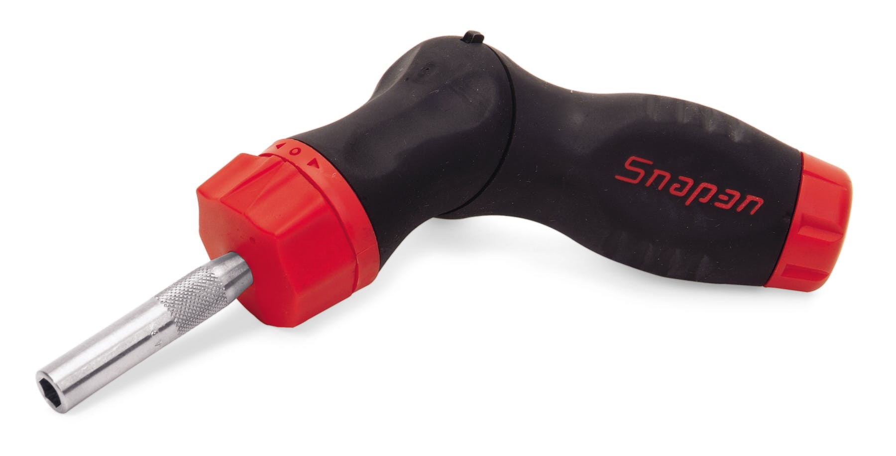 Ratcheting Five-Position Soft Grip Screwdriver (Red)