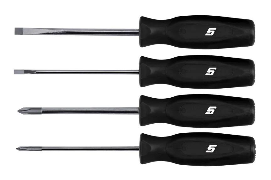 SCR DRV SET, 4PC MINI BLK