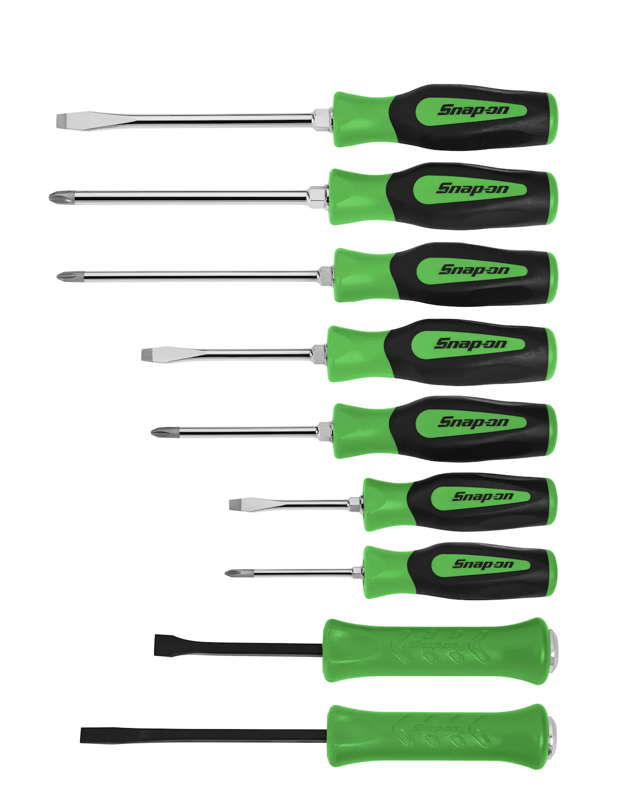 9PC SCR DRV PRYBAR SET- GREEN