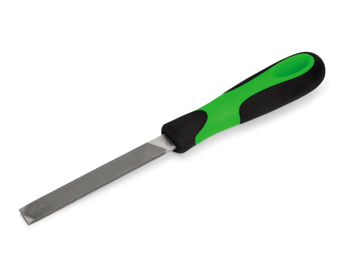 HAND FILE W GREEN HANDLE