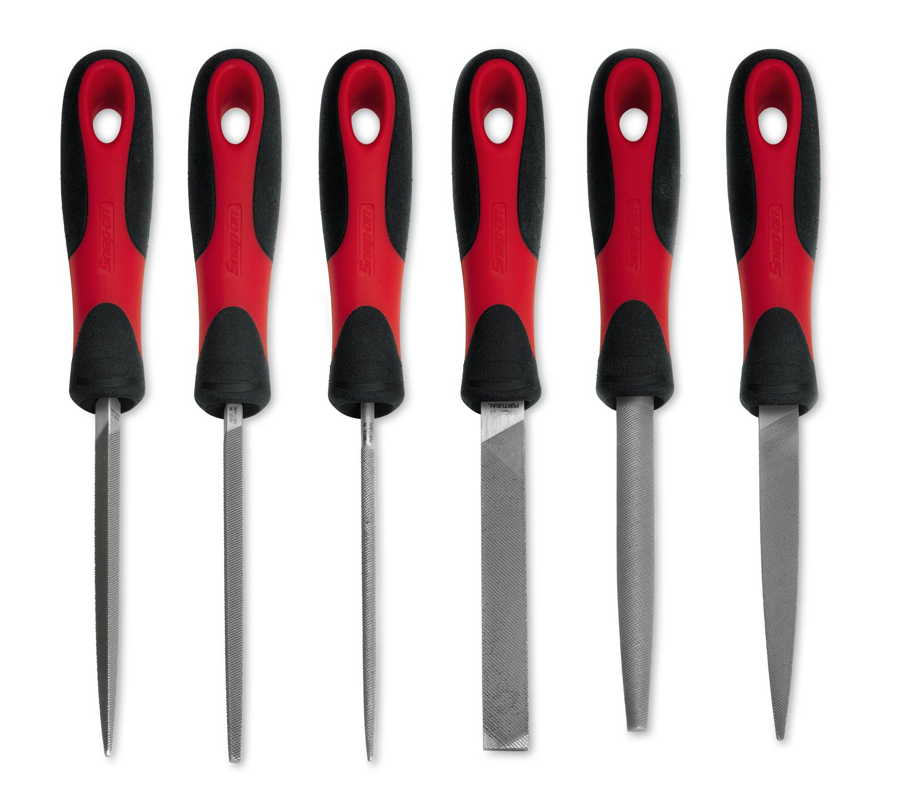 6 pc Soft Grip Handle Miniature File Set (Red) | SGFMN106 | Snap 