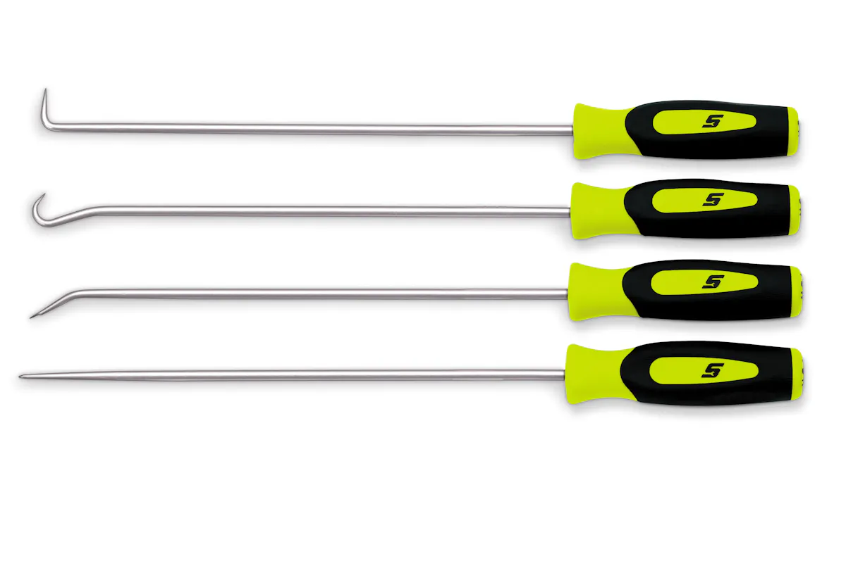 MINI PICK SET,4PC LONG HI-VIZ