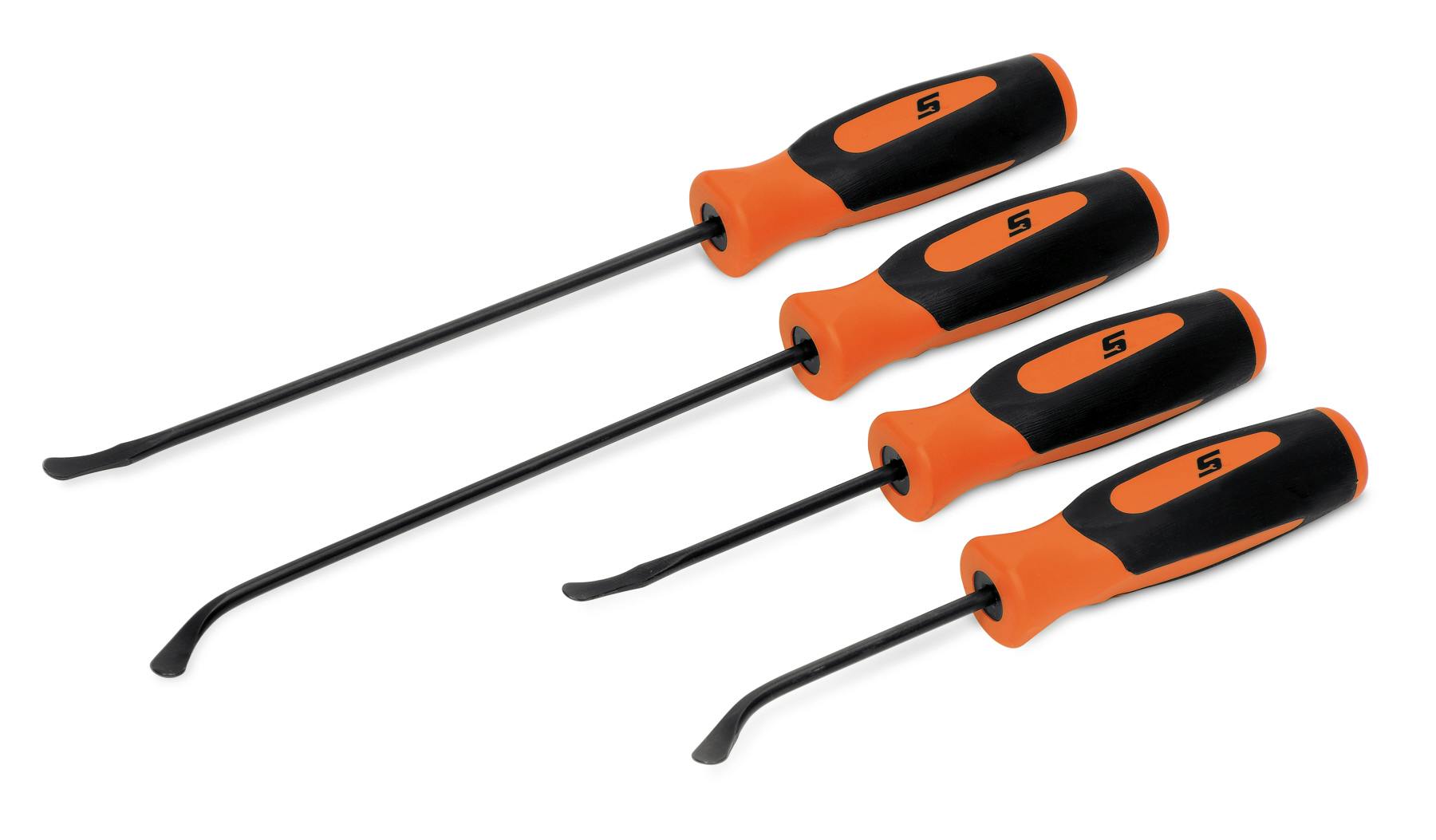 4 pc Soft Grip Seal Removal Tool Set (Orange) | SGSR104AO | Snap 