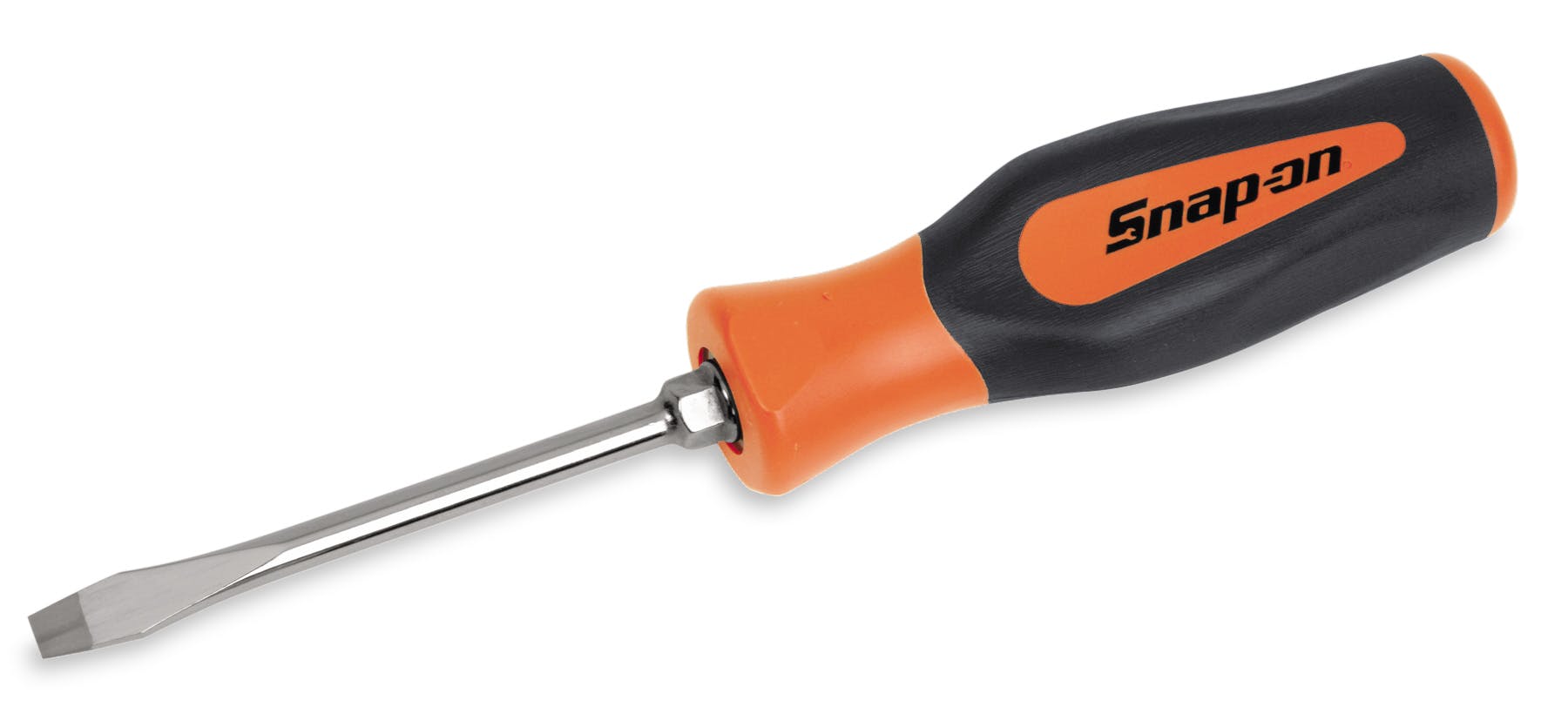 flatspinist品 Flat Tip Instinct® Hard Grip Standard Screwdriver (Orange), 3/15