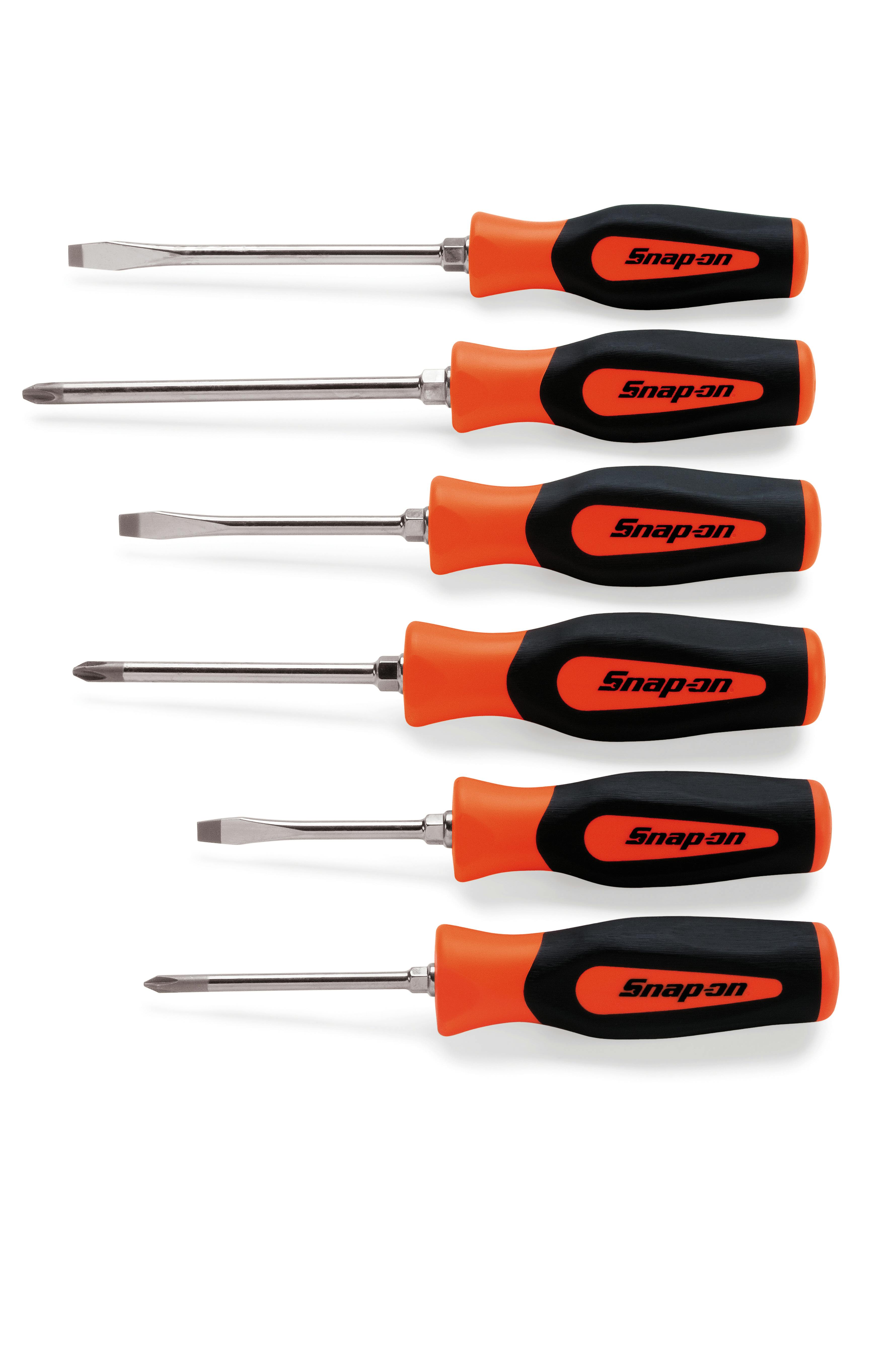 8 pc Instinct® Soft Grip Combination Screwdriver Set (Orange