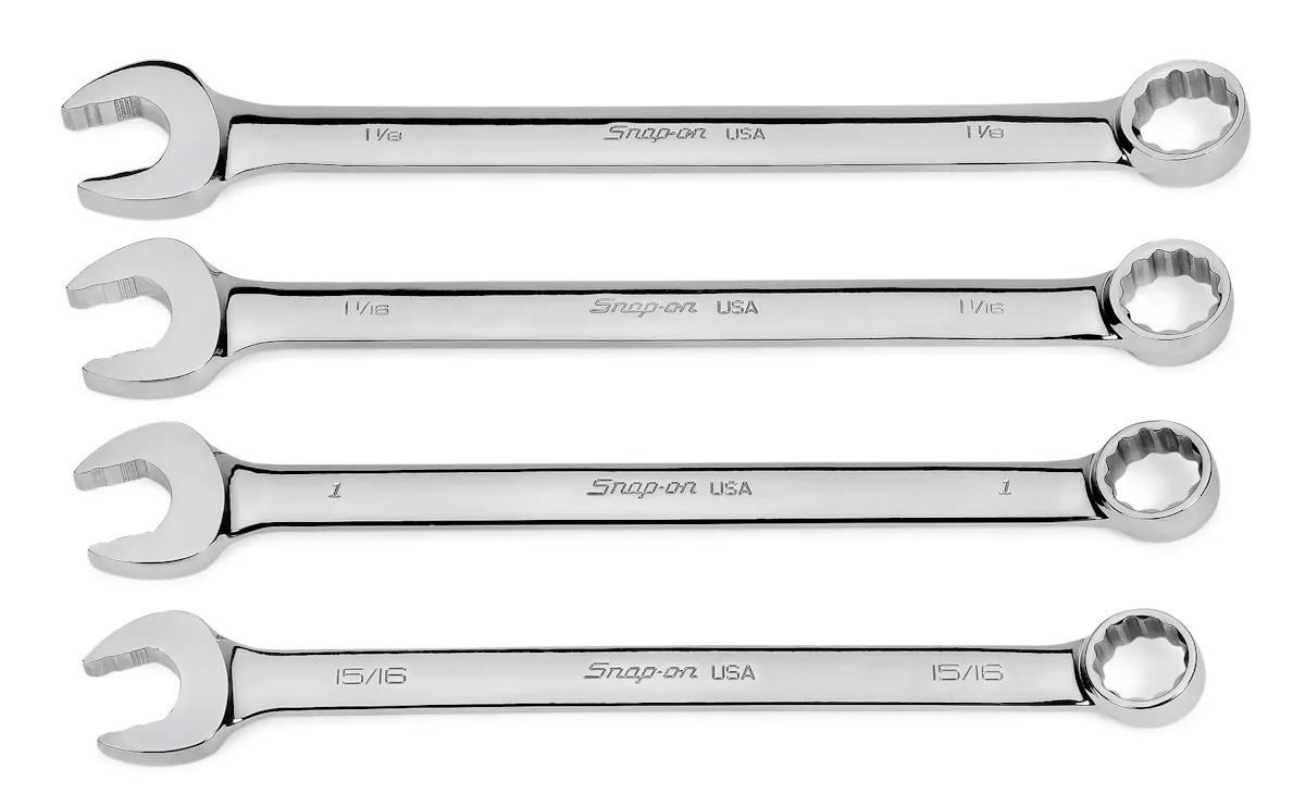 5 pc 12-Point SAE Flank Drive® 10° Offset Box Wrench Set (3/8-7/16 