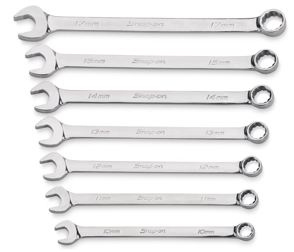 7 Pc. Long Handle Metric Combination Wrench Set