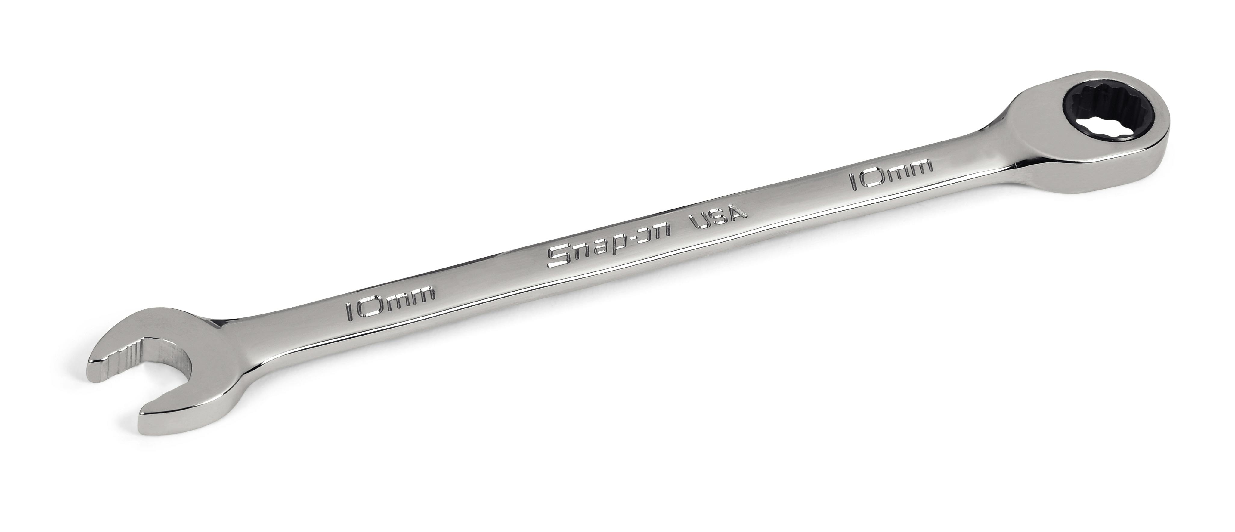 10 mm 12-Point Metric Flank Drive® Plus 0° Offset Non-Reversing Ratcheting  Combination Wrench