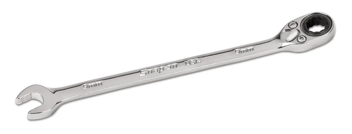 9MM REV RATCH COMBO WRENCH