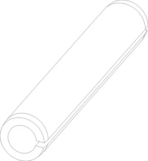 COILED SPRING PIN 6.35X38.1L