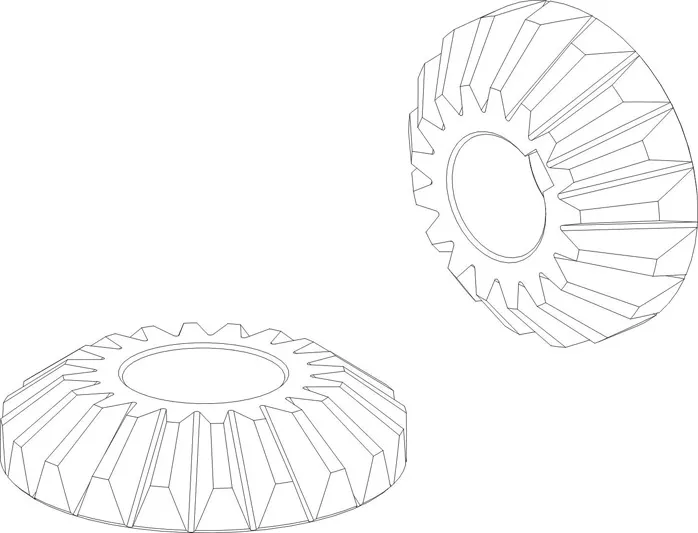 BEVEL GEAR SET 1.6HP 10-12K