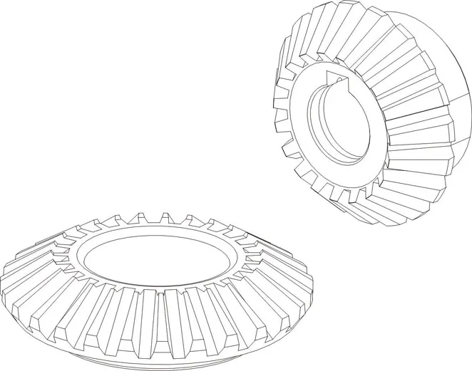 BEVEL GEAR SET 2.2HP 8,400