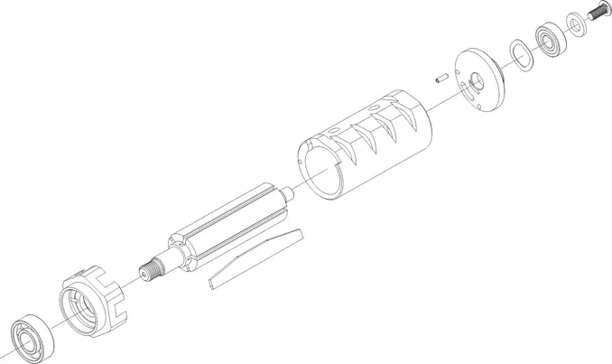 MOTOR ASSY ANGLE GRNDR SERVICE