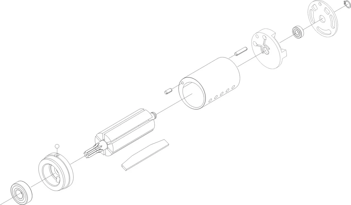 MOTOR ASSEMBLY 1600 RPM REV