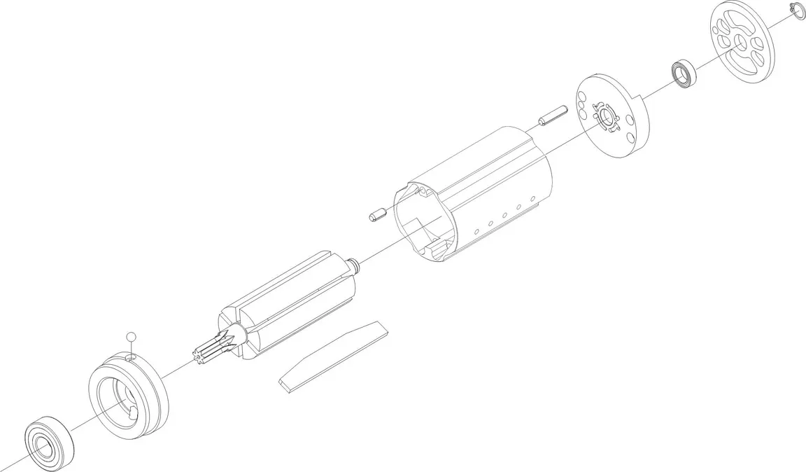 MOTOR ASSEMBLY 1800 RPM REV