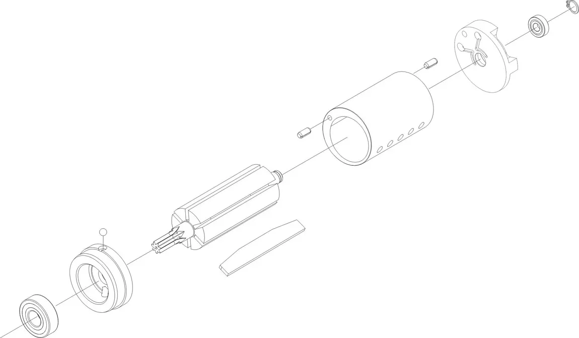 MOTOR ASSEMBLY 2000 RPM RR