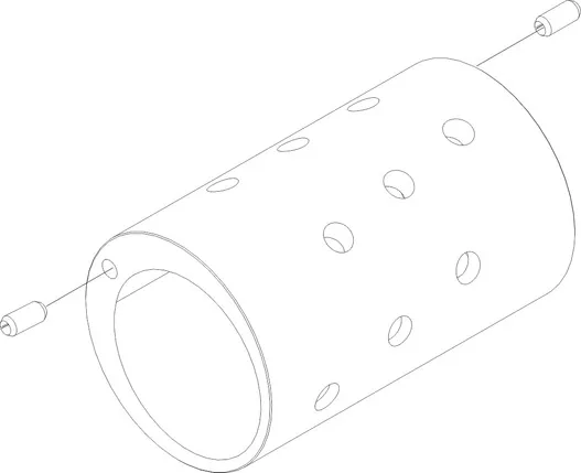 SERVICE CYLINDER W/PINS